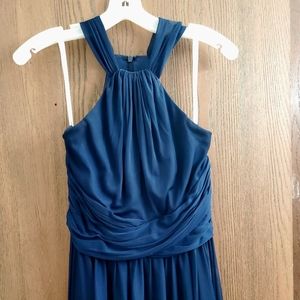 David's Bridal Bridesmaid Dress. Size 12. Navy Blue.